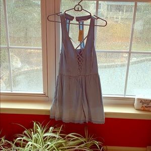 Denim romper